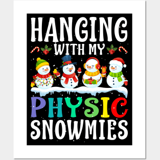 Hanging With My Physic Snowmies Teacher Christmas Posters and Art